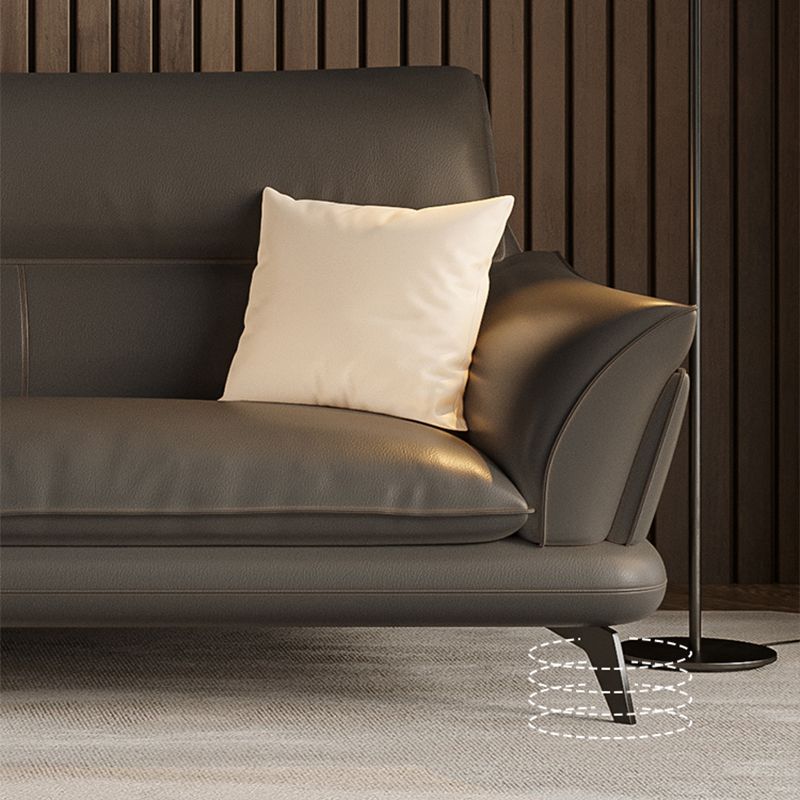 Cuscinetto cucito grigio scuro contemporaneo posteriore braccio stazionario svasato