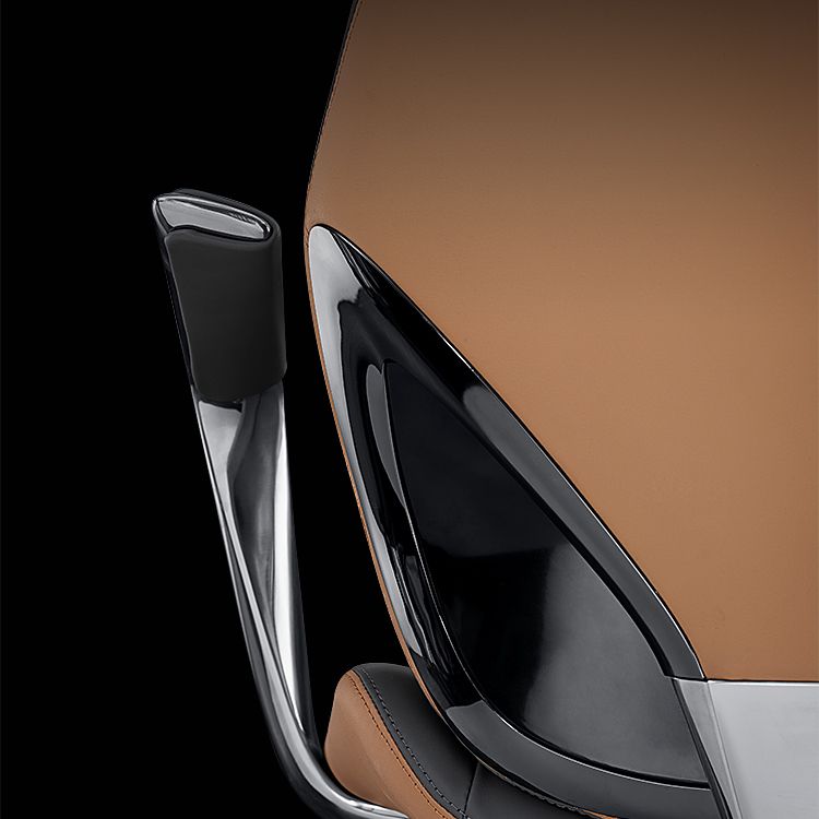 Hedendaagse Fixed Arms Executive Chair Wheels omvatten managersstoel voor kantoor