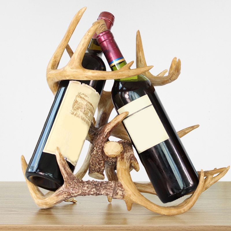 Modern Simple Resin Wine Rack Antler Shape Wine Bottle Rack for Kitchen Clearhalo 'furn' 'furn_wine_racks' 'Furniture' 'Kitchen & Dining Furniture' 'Wine Racks' 'wine_racks' 1200x1200_82c9b4d8-63b5-49a3-825b-759b598b8ef7