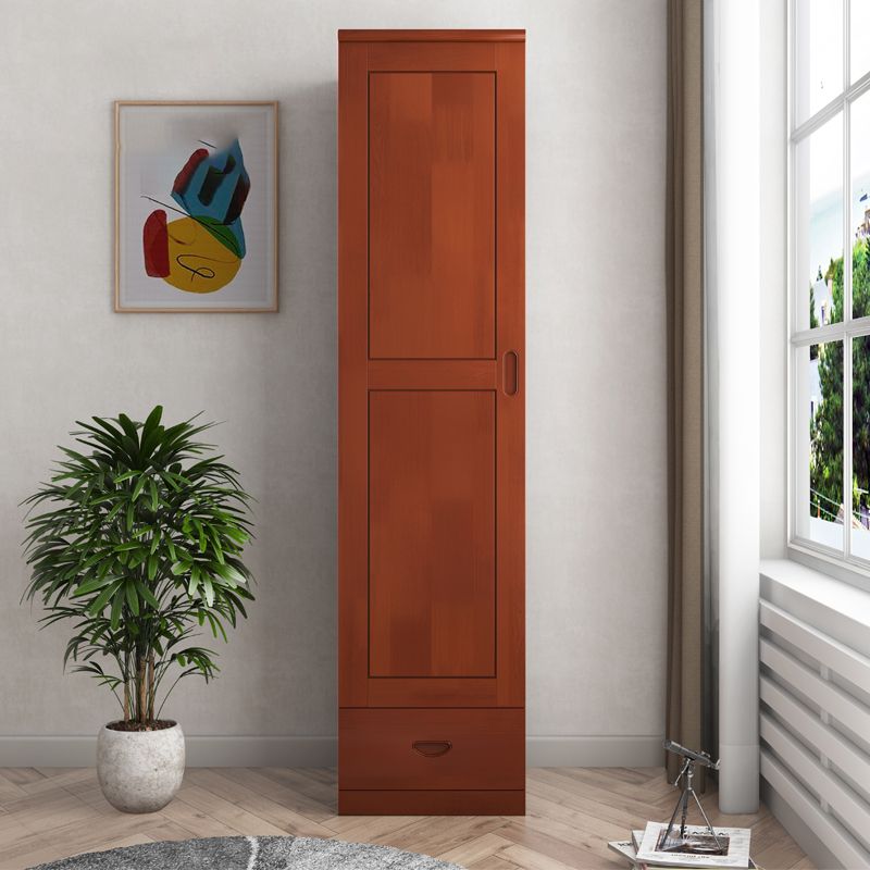 Traditional Wardrobe Cabinet Hinged Rubberwood Wardrobe Armoire Clearhalo 'Armoires & Wardrobes' 'armoires_wardrobes' 'Bedroom Furniture' 'furn' 'furn_armoires_wardrobes' 'Furniture' 1200x1200_82ca0fd4-9d74-40ce-8d4a-912d1beb3800