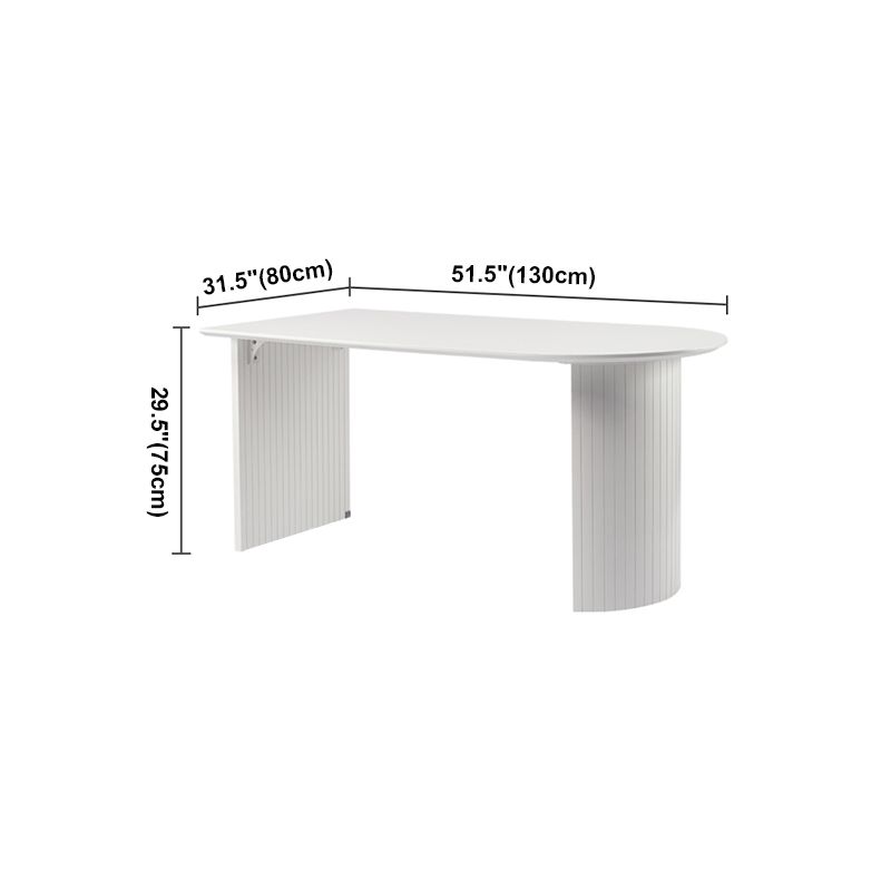 Modern Style Dining Table Double Pedestal Dining Table for Home Use Clearhalo ' dining_table' 'Dining Tables & Seating' 'Dining Tables' 'furn' 'furn_dining_table' 'Furniture' 'furniture_dining_table' 'Kitchen & Dining Furniture' 'kitchen&dining_furn' 'kitchen' 'kitchen_dining_table' 1200x1200_82cc81d4-eff0-4613-b9de-feef7b2408aa