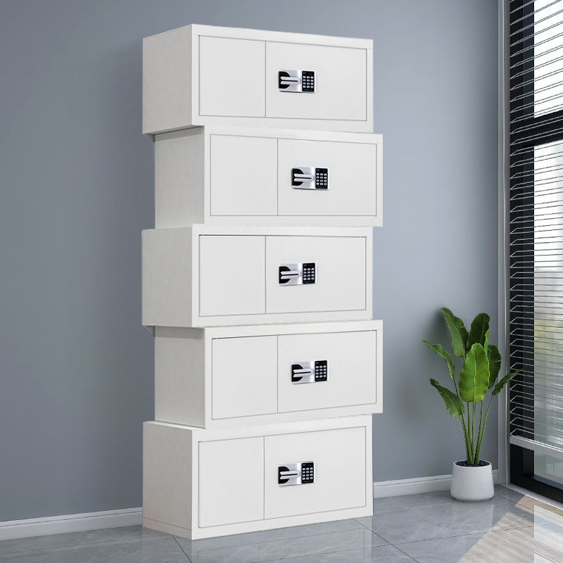 Contemporary File Cabinet Metal Frame Fire-Resistant Lateral File Cabinet with Lock Clearhalo 'Filing Cabinets' 'filling_cabinets' 'furn' 'furn_filling_cabinets' 'Furniture' 'Office Furniture' 1200x1200_82ccc6b0-1917-496c-8ef5-1e77f07d4f27