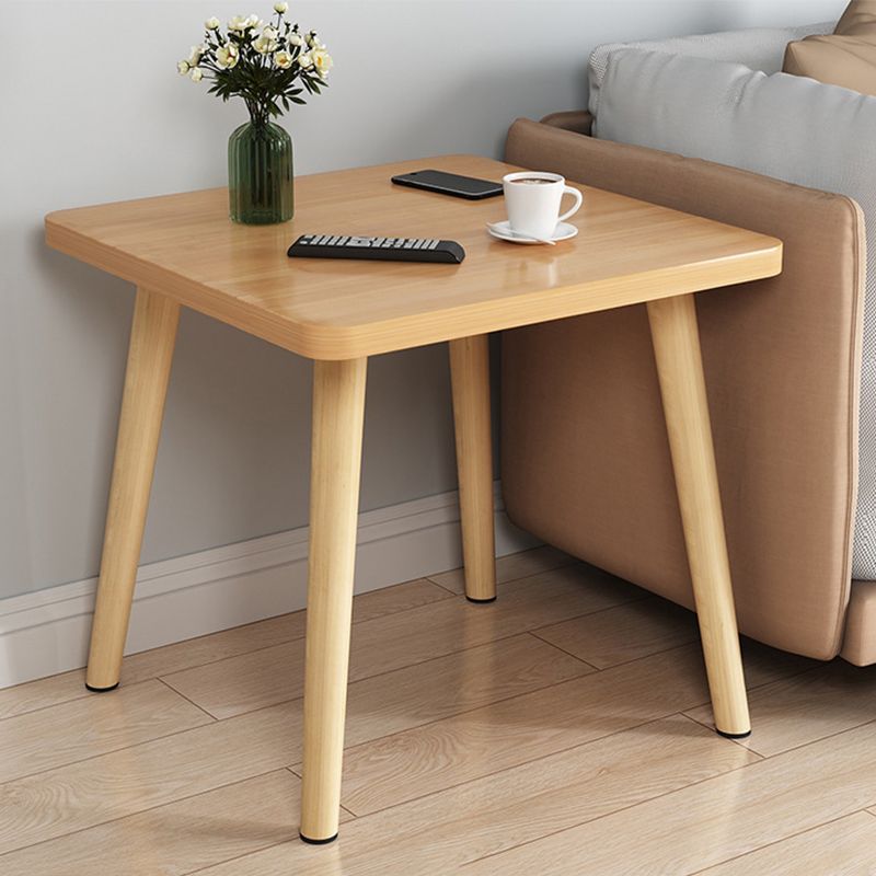 Scandinavo da 16,5 pollici in legno alto tavolo quadrata 4 gambe tavolino