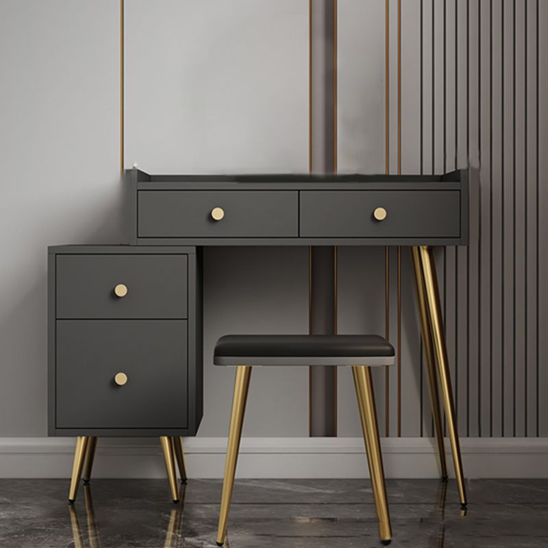 4 Drawers Makeup Table Desk Vanity - 30.7"H Vanity Table with Cabinets