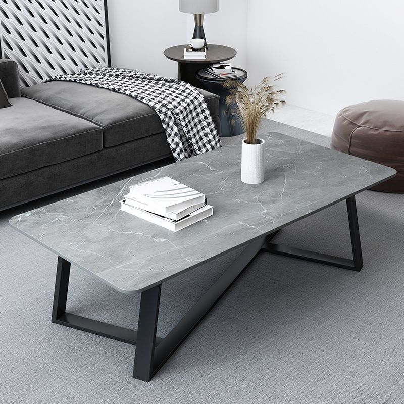 Frame 15.7" H 1 Single Cocktail Table Rectangular Slate Simple Coffee Table Clearhalo 'Coffee & Accent Tables' 'Coffee Tables' 'coffee_tables' 'furn' 'furn_coffee_tables' 'Furniture' 'Living Room Furniture' 1200x1200_82d1b812-87d3-4021-9736-7d30a4ff664c