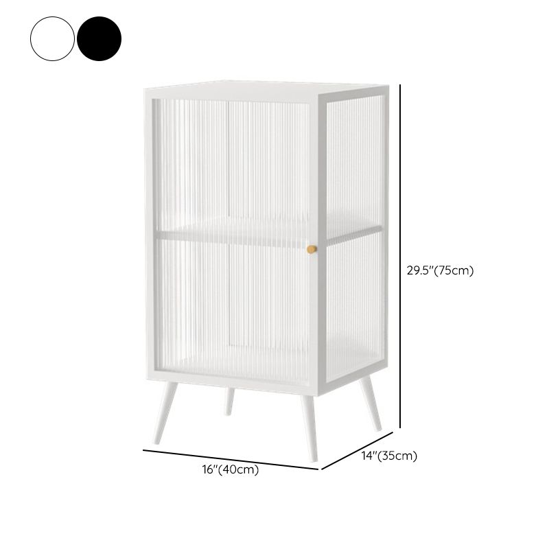 Glam Metal Sideboard a buffet Porte in vetro armadi a buffet