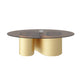 Contemporary Oval Top Coffee Table with Abstract Base Cocktail Table Clearhalo 'Coffee & Accent Tables' 'Coffee Tables' 'coffee_tables' 'furn' 'furn_coffee_tables' 'Furniture' 'Living Room Furniture' 1200x1200_82d30155-e6e2-4448-bdd9-f1d1d8e19973