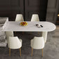 Traditional Luxury Dining Table White Sintered Stone Double Pedestal Dining Table Clearhalo ' dining_table' 'Dining Tables & Seating' 'Dining Tables' 'furn' 'furn_dining_table' 'Furniture' 'furniture_dining_table' 'Kitchen & Dining Furniture' 'kitchen&dining_furn' 'kitchen' 'kitchen_dining_table' 1200x1200_82d3420f-aede-4286-b4cd-b70968b33972