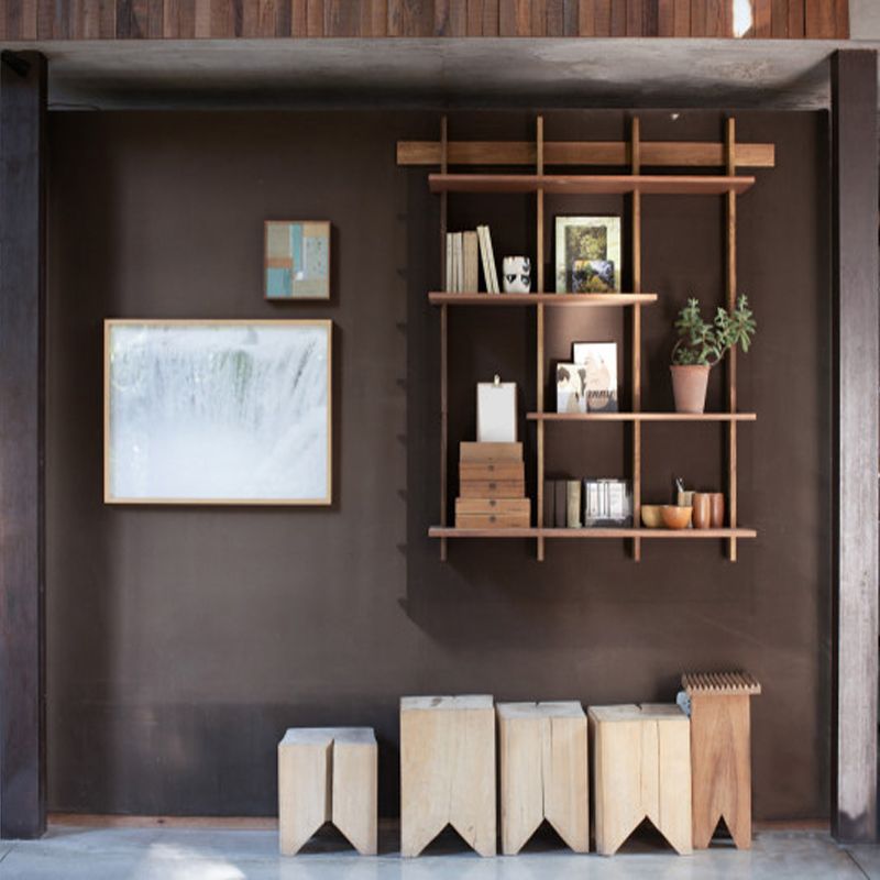 7,87 "W libreria in stile industriale montato a parete per sala studio