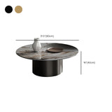 Slate Coffee Table Round Nesting Coffee Table Set with Pedestal Legs Clearhalo 'Coffee & Accent Tables' 'Coffee Tables' 'coffee_tables' 'furn' 'furn_coffee_tables' 'Furniture' 'Living Room Furniture' 1200x1200_82d94314-638c-40e8-b6e2-2fea2159085b