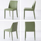 Faux Leather Armless Dining Chairs Contemporary Home Side Chair