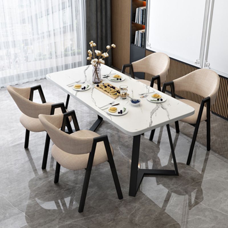 モダンウッドダイニングテーブルセット5 PCSダイニングルームの家具セット