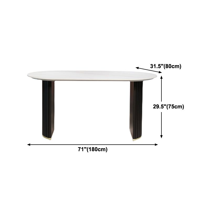 Luxury Double Pedestal Dining Site Table Stone Dining Room Furniture Clearhalo ' dining_table' 'Dining Tables & Seating' 'Dining Tables' 'furn' 'furn_dining_table' 'Furniture' 'furniture_dining_table' 'Kitchen & Dining Furniture' 'kitchen&dining_furn' 'kitchen' 'kitchen_dining_table' 1200x1200_82dc7b62-e6be-47b7-8c3d-7ef00e34a90a