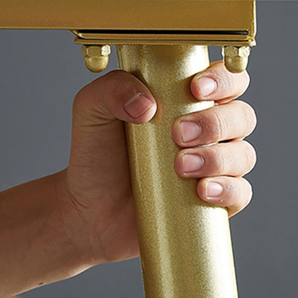 Rectangle Scandinavian Dining Room Set Sintered Stone Top Dining Furniture Set with Metallic Base Clearhalo 'Dining Room Sets' 'Dining Tables & Seating' 'dining_room_set' 'furn' 'furn_dining_room_set' 'Furniture' 'furniture_dining_room_set' 'Kitchen & Dining Furniture' 'kitchen&dining_furn' 'kitchen' 1200x1200_82dd60b5-4a1c-42f7-8c03-d2615bc5e66e