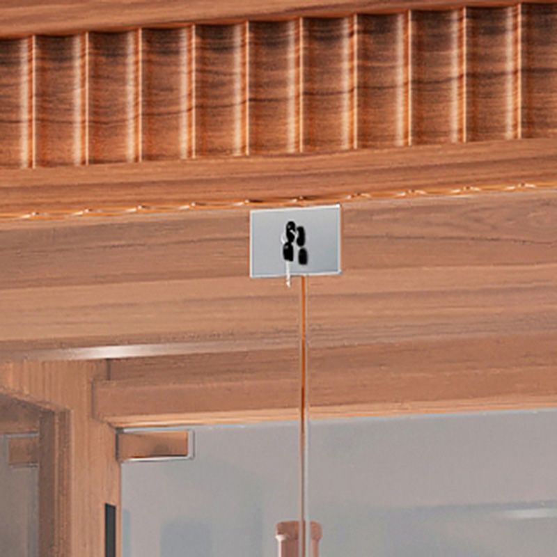 Modern Curio Cabinet Solid Wood Display Stand in Black/ Walnut Finish