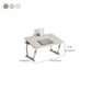 Adjustable Writing Desk Irregular Shape Task Desks with 2-Legs for Home