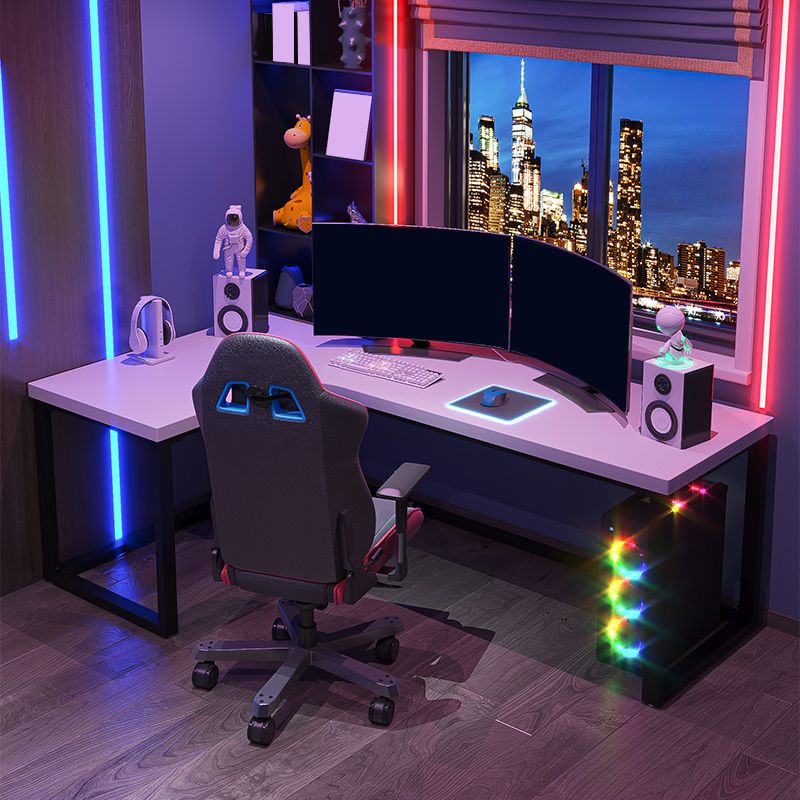 29,25 inch H Hedendaags kantoor Desk L-Shape Solid Wood Writing Desk