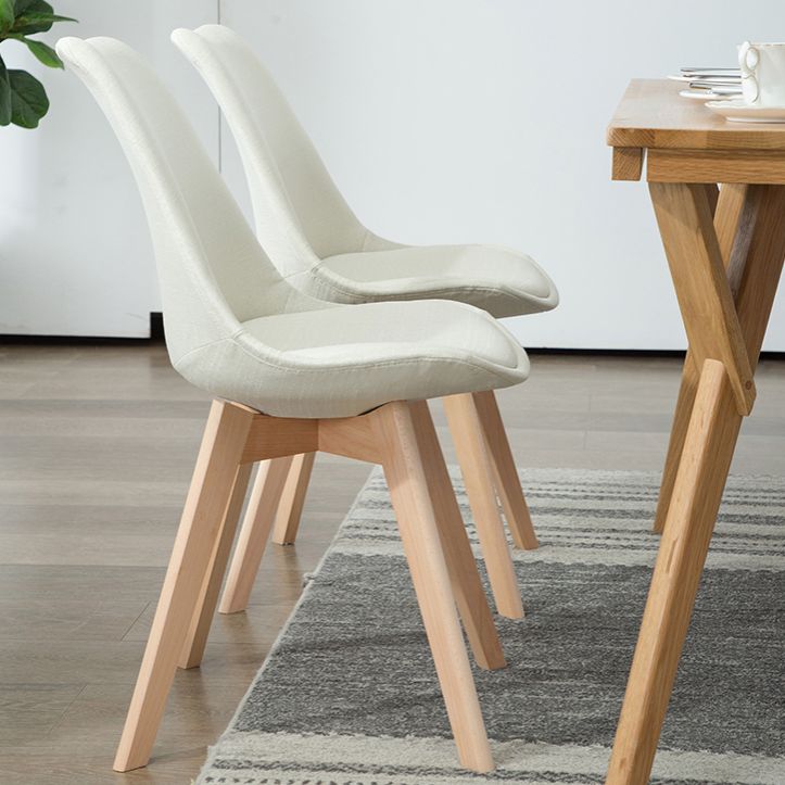 Scandinavian Bedroom Upholstered Side Chair Matte Finish Parsons Dining Chair Clearhalo ' kitchen&dining_furn' 'Dining Chairs' 'Dining Tables & Seating' 'dining_chair' 'Furniture' 'furniture_dining_chair' 'Kitchen & Dining Furniture' 'kitchen' 1200x1200_82e1924a-229b-4485-a71c-c2d6109360ab