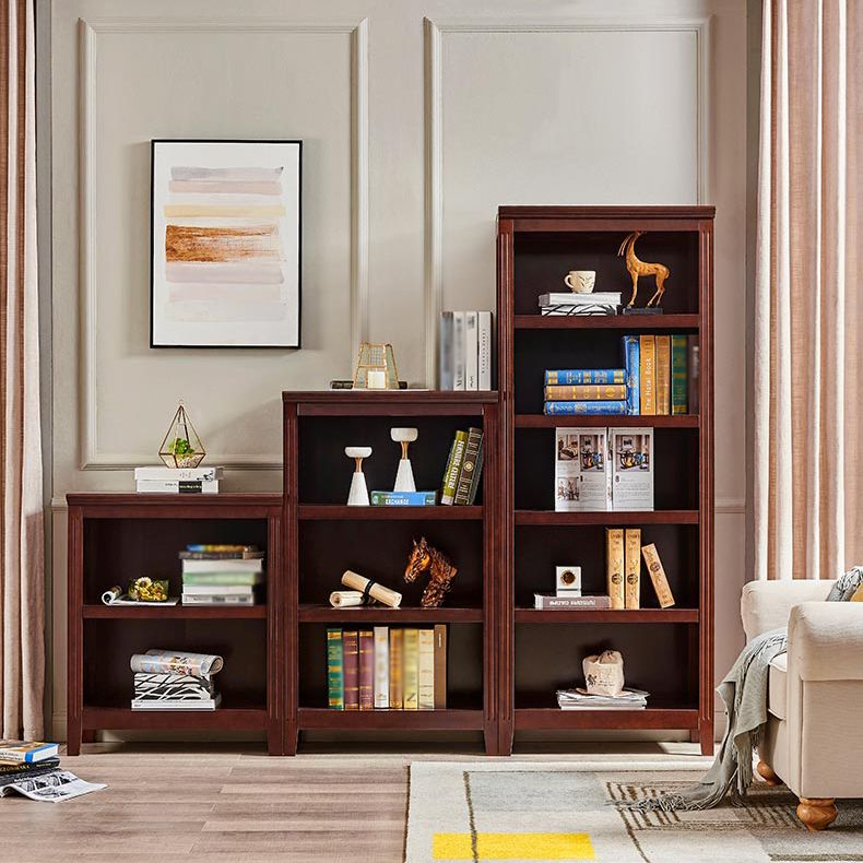 Contemporary Style Bookshelf Solid Wood Closed Back Bookcase for Office and Home Clearhalo 'Bookcases' 'furn' 'furn_bookcases' 'Furniture' 'furniture_bookcases' 'Office Furniture' 1200x1200_82e2132d-d21e-47ff-a252-bcdbb1bcf5b4