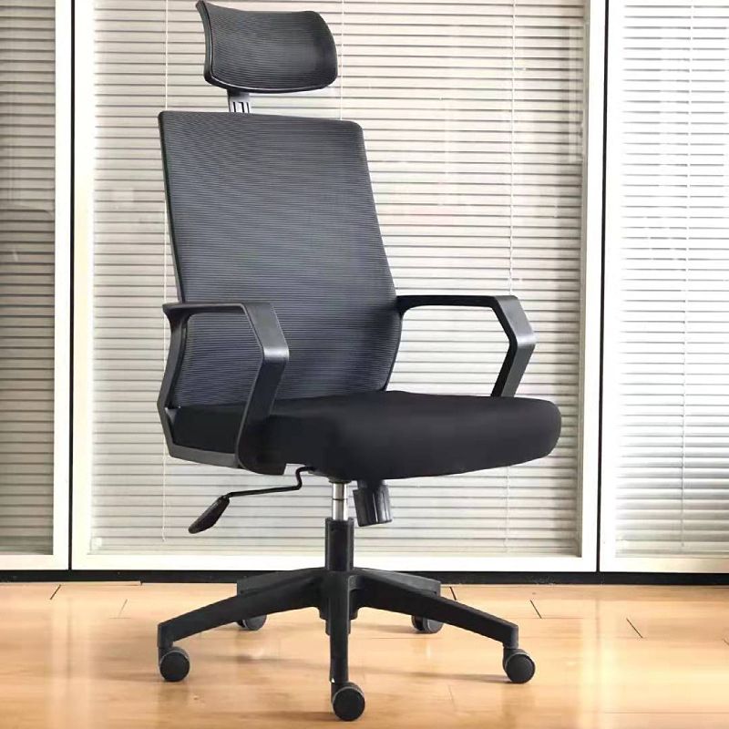 Modern & Contemporary Arm Chair Microfiber Black High Back Chair Clearhalo 'furn' 'furn_office_chair' 'Furniture' 'Office Chairs' 'Office Furniture' 'office_chair' 1200x1200_82e3748f-682b-4181-a75e-c0e6411e70ed