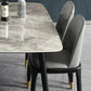 Traditional Luxury Rectangle Dining Table Grey Sintered Stone Table with 4 Black Legs Clearhalo ' dining_table' 'Dining Tables & Seating' 'Dining Tables' 'furn' 'furn_dining_table' 'Furniture' 'furniture_dining_table' 'Kitchen & Dining Furniture' 'kitchen&dining_furn' 'kitchen' 'kitchen_dining_table' 1200x1200_82e3da65-7f68-4a86-a138-7cd0adbccbaf