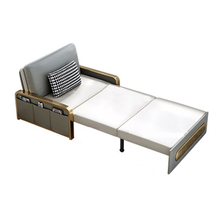 Square Arms Futon Foldable Pillow Included Cushion Back Sleeper Sofa