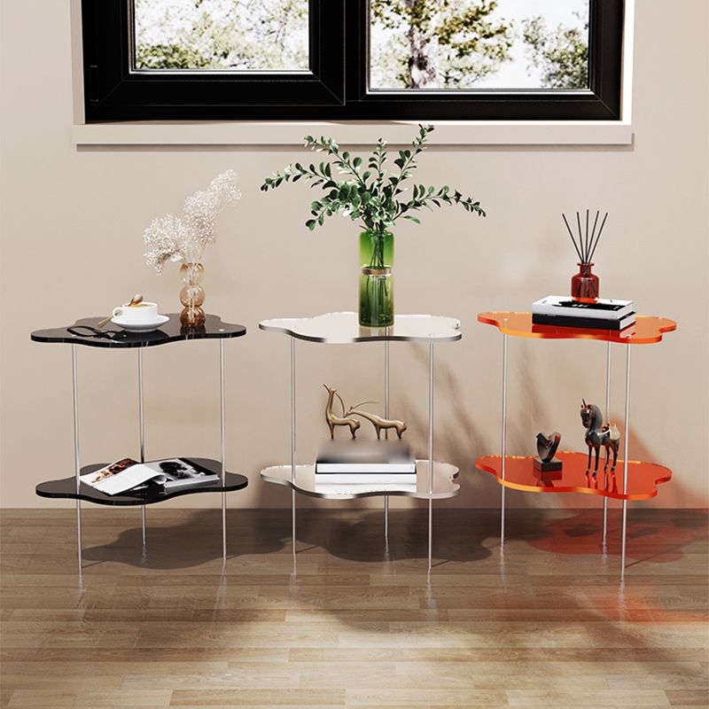 Tabla final en forma de nube acrílica Juego de 18.5 "Tabla de acento lateral de 2 niveles de alto