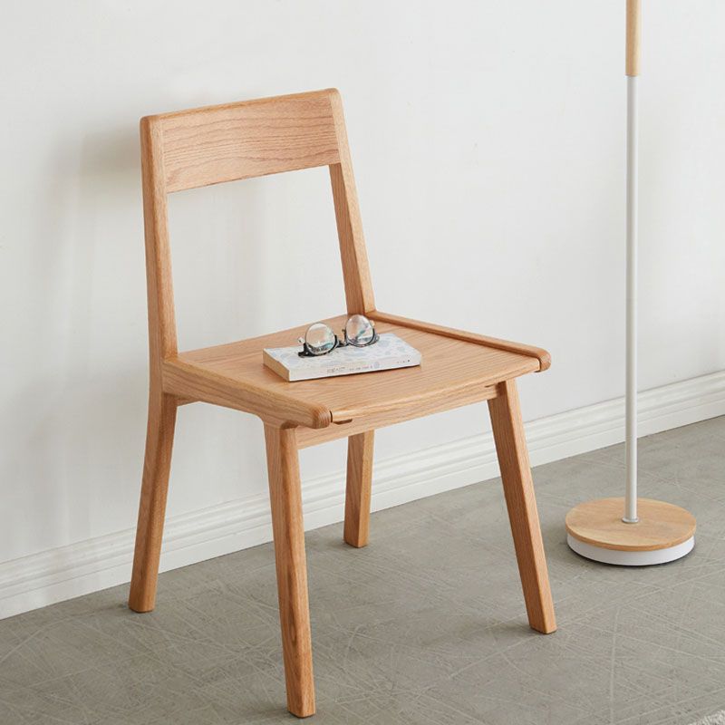 Contemporary Style Open Back Chair Dining Armless Chair with Wooden Legs for Kitchen Clearhalo ' kitchen&dining_furn' 'Dining Chairs' 'Dining Tables & Seating' 'dining_chair' 'furn' 'furn_dining_chair' 'Furniture' 'furniture_dining_chair' 'Kitchen & Dining Furniture' 'kitchen' 1200x1200_82e4addc-890f-42af-8b03-0b5db73bb489