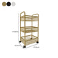 Glam Style Standard Bookcase Metal Vertical Bookshelf with Wheels Clearhalo 'Bookcases' 'furn' 'furn_bookcases' 'Furniture' 'furniture_bookcases' 'Office Furniture' 1200x1200_82e4d0c1-b1ad-4600-8086-6e1e21c0b482
