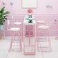 Modern Pink Rectangle Counter-height Pub Table Coffee Shop Footrest Pub Bar Table Clearhalo 'Bar Furniture' 'Bar Tables' 'bar_tables' 'furn' 'furn_bar_tables' 'Furniture' 'furniture_bar_tables' 'Kitchen & Dining Furniture' 'kitchen&dining_furn' 'kitchen' 1200x1200_82e59b17-f4ce-458d-bee1-9810af7aa6a9