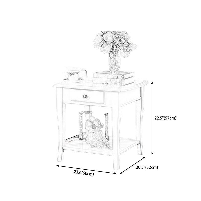 Traditional Ashwood Side End Table Lacquered Sofa End Table for Living Room Clearhalo 'Coffee & Accent Tables' 'End & Side Tables' 'end_side_table' 'end_side_tables' 'furn' 'furn_end_side_tables' 'Furniture' 'furniture_end_side_table' 'Living Room Furniture' 1200x1200_82e5bd18-4b43-481f-9b7d-d0b437058665