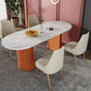 Glam 1/2/5/7 Pieces Dining Set Sintered Stone Dining Table Set with PU Leather Chairs Clearhalo 'Dining Room Sets' 'Dining Tables & Seating' 'dining_room_set' 'furn' 'furn_dining_room_set' 'Furniture' 'furniture_dining_room_set' 'Kitchen & Dining Furniture' 'kitchen&dining_furn' 'kitchen' 1200x1200_82e5d4e1-37ce-4bbd-b1b1-4d1c1f857595