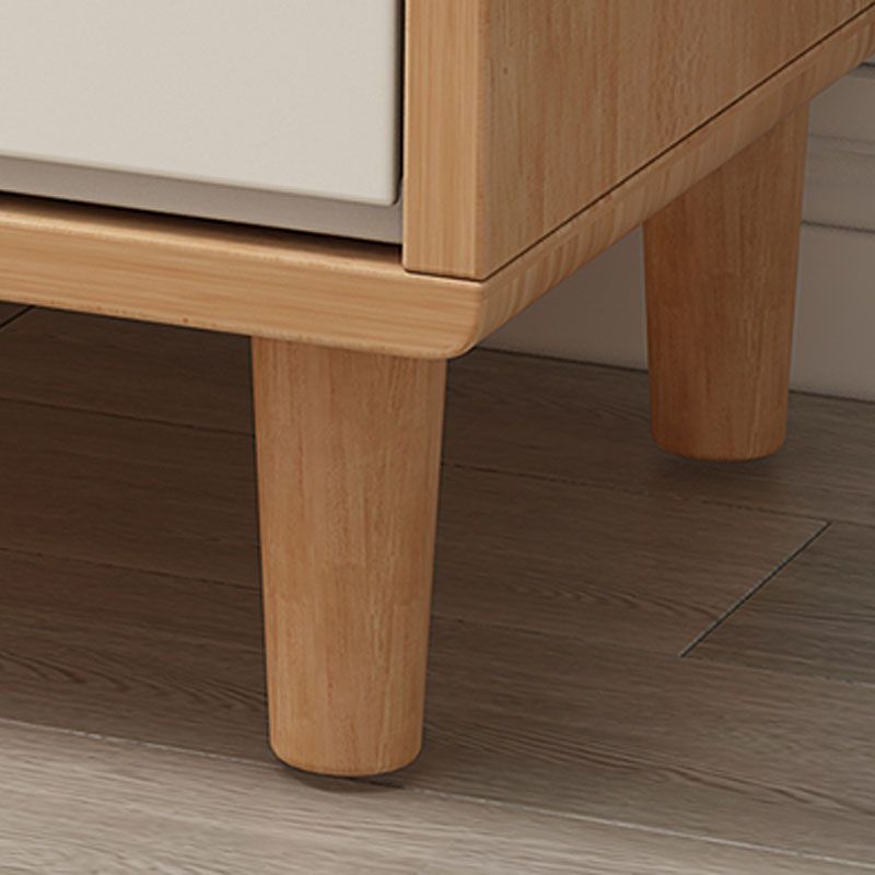 Cabinet en bois de 31,5 "de haut du milieu du siècle moderne 1 - armoire de porte avec 4 tiroirs