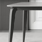 Tavolo da pranzo in pietra rettangolare con mobili in stile moderno in grigio