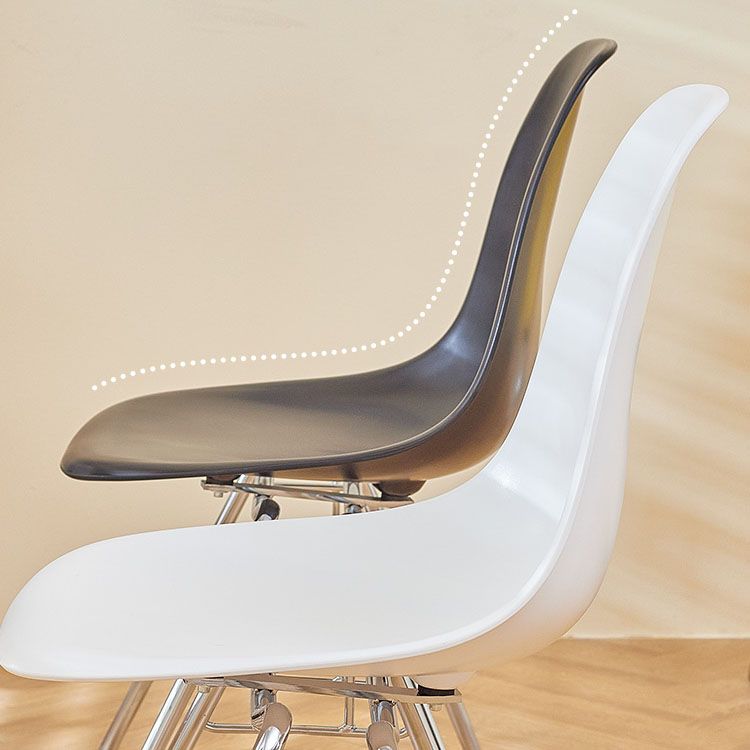 Industrial Style Armless Side Chairs Solid Back Plastic Dining Chair for Home Clearhalo ' kitchen&dining_furn' 'Dining Chairs' 'Dining Tables & Seating' 'dining_chair' 'Furniture' 'furniture_dining_chair' 'Kitchen & Dining Furniture' 'kitchen' 1200x1200_82e912fa-962b-4cd3-a279-0240dbe84bbc