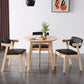 Round Shape Modern Dining Table Wood Color Fixed Table with Rubberwood Solid Wood Clearhalo ' dining_table' 'Dining Tables & Seating' 'Dining Tables' 'furn' 'furn_dining_table' 'Furniture' 'furniture_dining_table' 'Kitchen & Dining Furniture' 'kitchen&dining_furn' 'kitchen' 'kitchen_dining_table' 1200x1200_82eb40c0-f2db-4b4d-aefc-3ba02be5c602