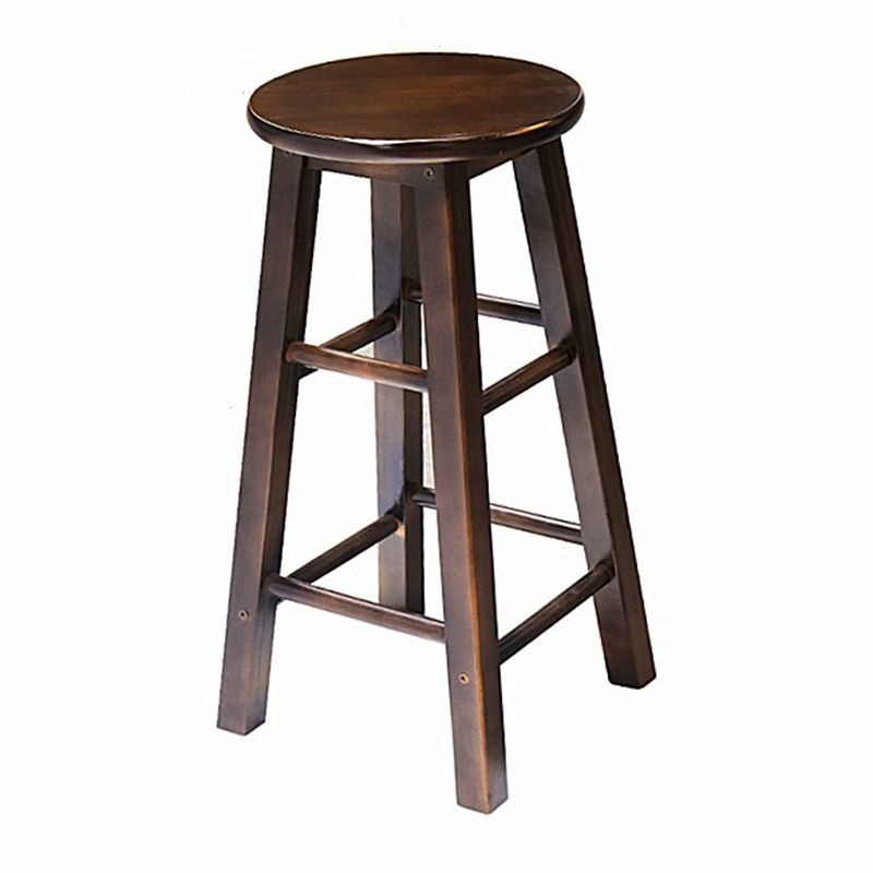 Industrial Wood Simple Retro Barstool Indoor Tall Stool with Round Seat Clearhalo 'Bar Furniture' 'Bar Stools' 'bar_stools' 'furn' 'furn_bar_stools' 'furniture_bar_stools' 'Kitchen & Dining Furniture' 'kitchen&dining_furn' 'kitchen' 'kitchen_furn' Furniture' 1200x1200_82ec3cc3-12fd-4974-bc9f-784b91866cdf