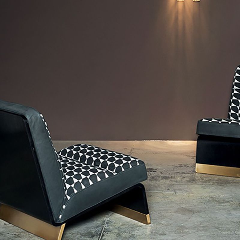 Faux Leather Parsons Chair Armless Chair for Bedroom, 31.49" Wide