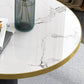 Contemporary Round Dining Table Sintered Stone Dining Table with Tulip Base for Dining Room Clearhalo ' dining_table' 'Dining Tables & Seating' 'Dining Tables' 'furn' 'furn_dining_table' 'Furniture' 'furniture_dining_table' 'Kitchen & Dining Furniture' 'kitchen&dining_furn' 'kitchen' 'kitchen_dining_table' 1200x1200_82ecda2b-0187-4fef-86e5-81d1c87e3ba6
