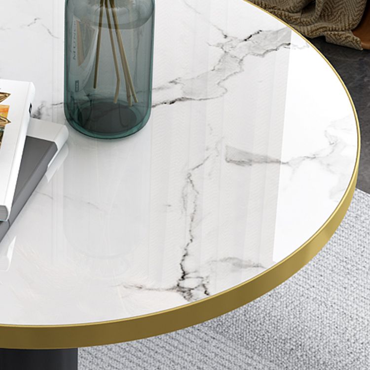 Contemporary Round Dining Table Sintered Stone Dining Table with Tulip Base for Dining Room Clearhalo ' dining_table' 'Dining Tables & Seating' 'Dining Tables' 'furn' 'furn_dining_table' 'Furniture' 'furniture_dining_table' 'Kitchen & Dining Furniture' 'kitchen&dining_furn' 'kitchen' 'kitchen_dining_table' 1200x1200_82ecda2b-0187-4fef-86e5-81d1c87e3ba6