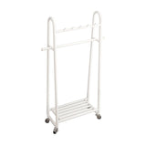 Metal Hall Stand Modern Style Simple Household Floor Coat Rack with Pulley