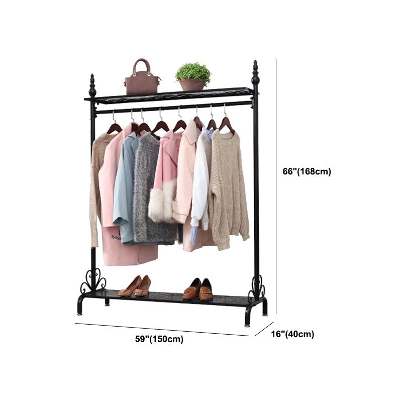 Contemporary Hall Stand with Clothes Rail Storage Shelves Coat Hanger Clearhalo 'Entry & Mudroom Furniture' 'furn' 'furn_hall_tree_coat_racks' 'Furniture' 'Hall Trees & Coat Racks' 'hall_tree_coat_racks' 1200x1200_82ed86ae-89d0-481f-b6e4-2edcfd109527
