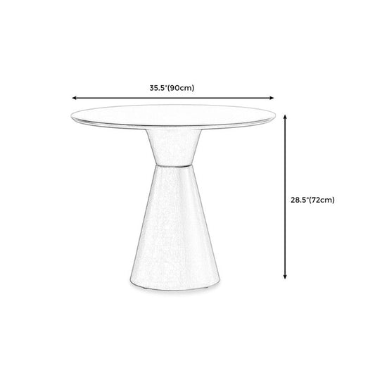 28.3 " H Single Leg Metal Base Solid Color Round Slate Coffee Table For Apartment Clearhalo 'Coffee & Accent Tables' 'Coffee Tables' 'coffee_tables' 'furn' 'furn_coffee_tables' 'Furniture' 'furniture_coffee_tables' 'Living Room Furniture' 1200x1200_82ee06ad-90ab-4af9-a671-447ff351c2b6