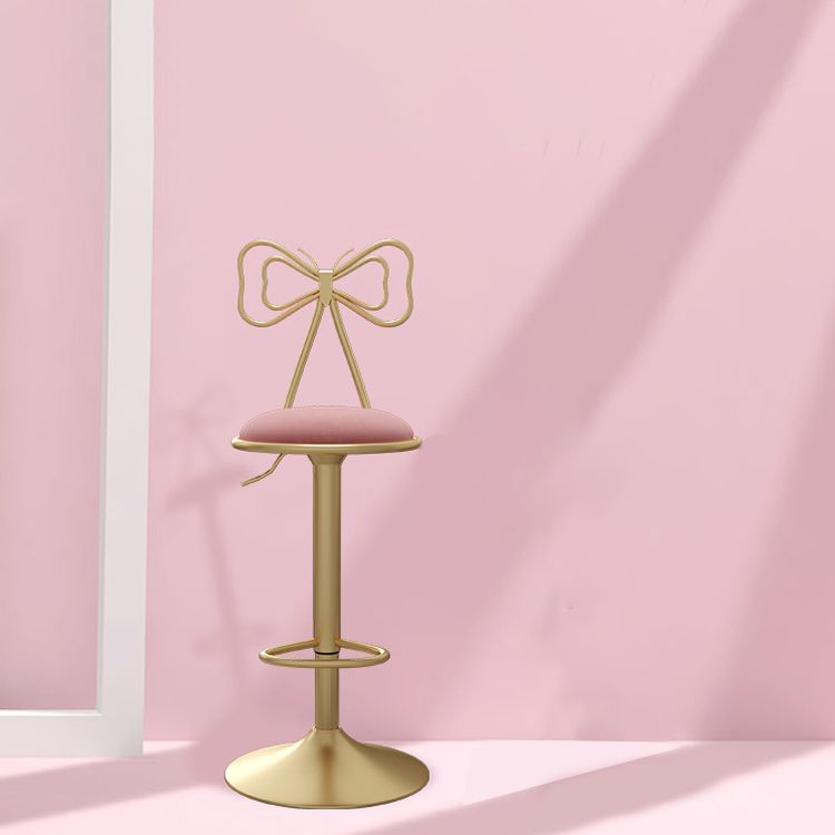 Glam Low Back Dining Stools Adjustable Height Bar Stools with Footrest Clearhalo 'Bar Furniture' 'Bar Stools' 'bar_stools' 'furn' 'furn_bar_stools' 'Furniture' 'Kitchen & Dining Furniture' 1200x1200_82eec7d6-4eaa-4381-b8fa-2e04be01676e