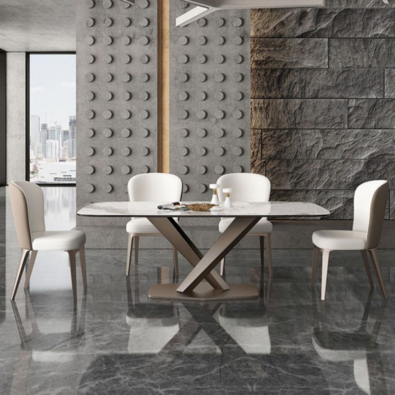 Glam Style Upholstered Parsons Metal Legs Home Dining Side Chair Clearhalo 'Dining Chairs' 'Dining Tables & Seating' 'dining_chair' 'furn' 'furn_dining_chair' 'Furniture' 'Kitchen & Dining Furniture' 1200x1200_82ef898f-83e4-425a-9c56-d527940c9b18