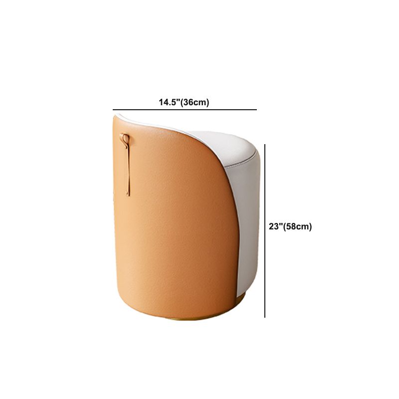 Goldener Eitelkeit Schlafzimmer Make-up Eitelkeithocker im glänzenden Finish