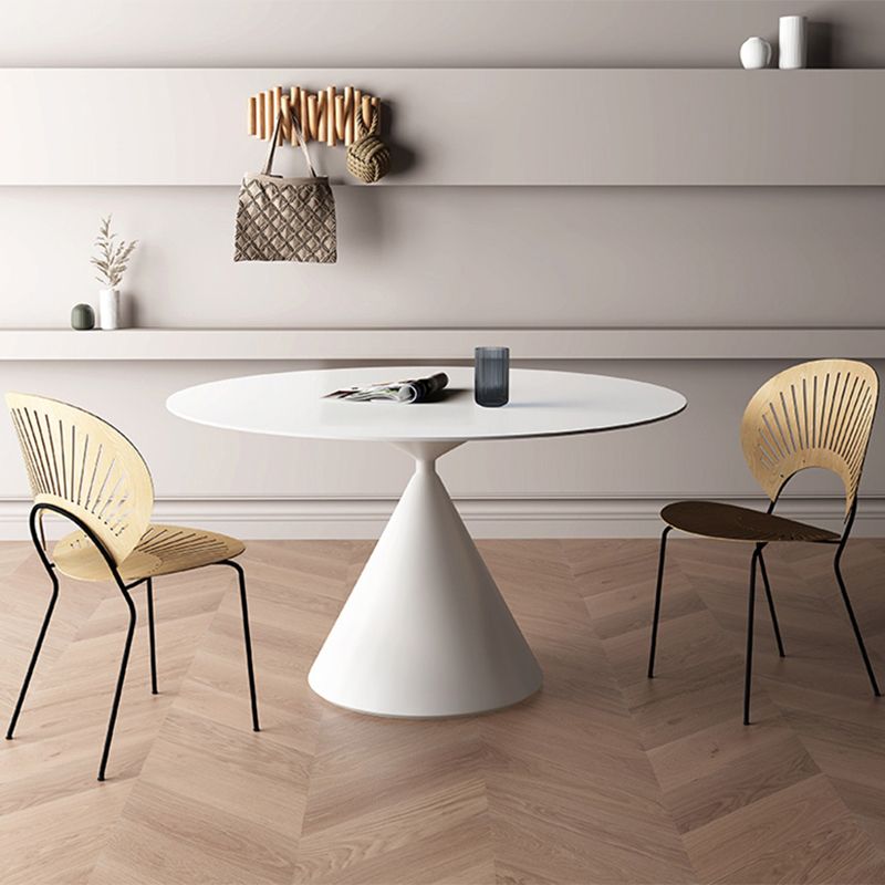 Modern Pedestal Dining Table Stone Table for Kitchen Dining Room Clearhalo 'Dining Tables & Seating' 'Dining Tables' 'dining_table' 'furn' 'furn_dining_table' 'Furniture' 'Kitchen & Dining Furniture' 1200x1200_82f14fce-ef63-45da-aec6-441c087622b4