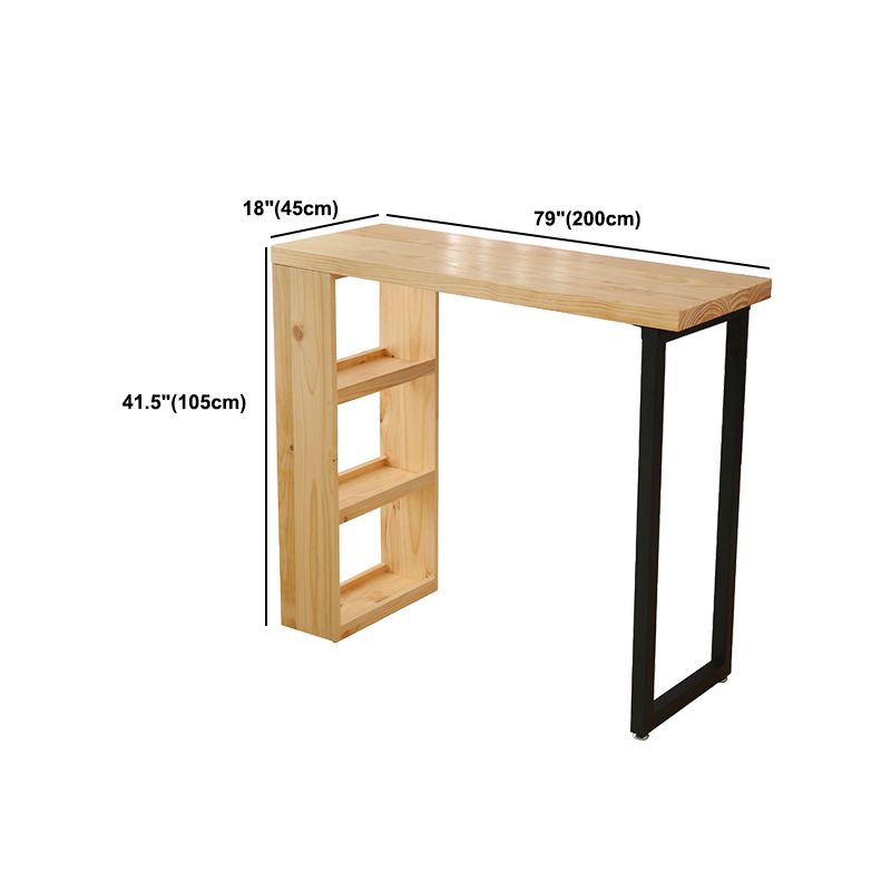 Set da tavolo moderno da pub rettangolare, tavolo da bancone in legno da 1/2/3 pezzi con sgabelli senza schienale