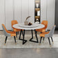 Sintered Stone Dining Table Round Modern Dining Table with Black Frame Clearhalo ' dining_table' 'Dining Tables & Seating' 'Dining Tables' 'furn' 'furn_dining_table' 'Furniture' 'furniture_dining_table' 'Kitchen & Dining Furniture' 'kitchen&dining_furn' 'kitchen' 'kitchen_dining_table' 1200x1200_82f33ec0-bf54-4f40-8961-c829152c9c05