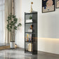 Glam Acrylic Vertical Standard Bookshelf Closed Back Bookshelf for Living Room Clearhalo 'Bookcases' 'furn' 'furn_bookcases' 'Furniture' 'furniture_bookcases' 'kitchen' 'kitchen_bookcases' 'Living Room Furniture' 'Office Furniture' 1200x1200_82f34224-7869-489d-b3e6-dafc26a448ac